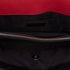 Medium Bicolor Quilted Lambskin Graphic Flap