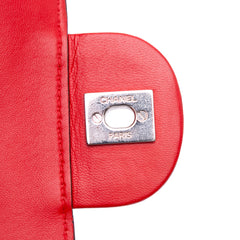 Medium Bicolor Quilted Lambskin Graphic Flap
