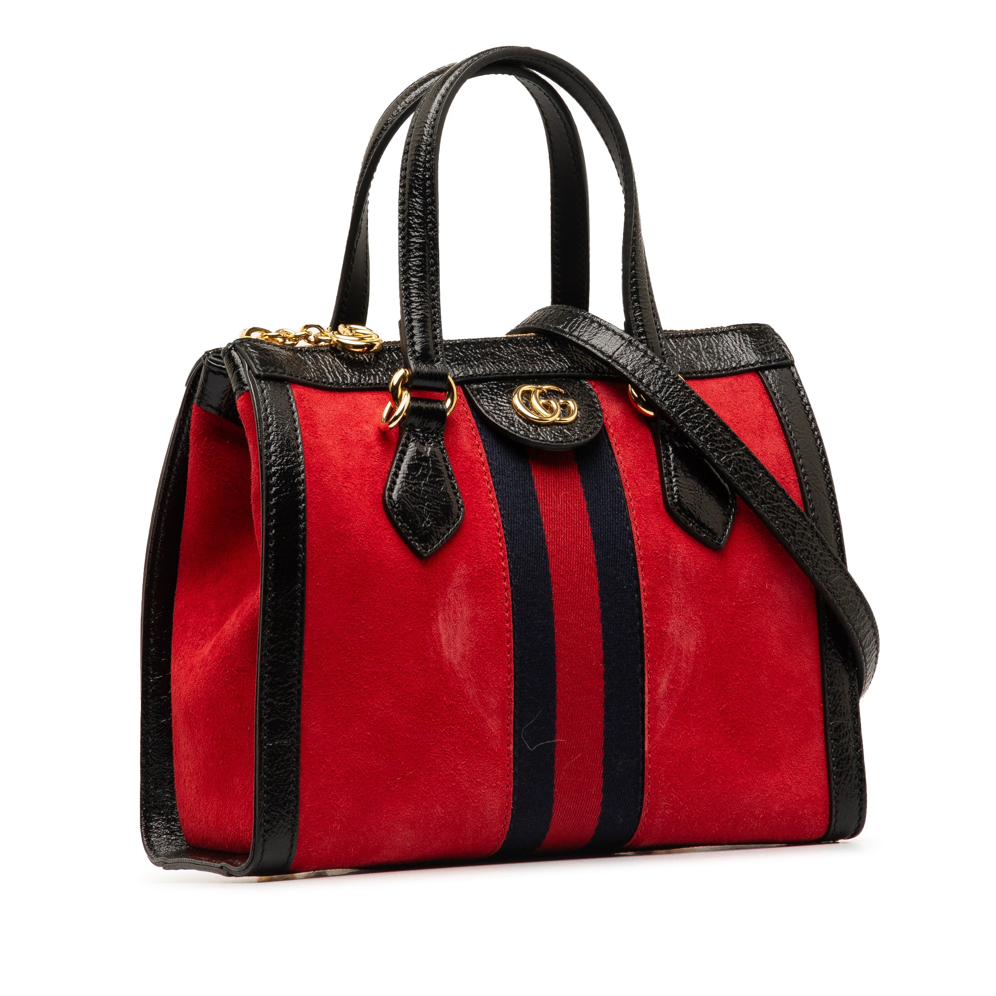 Small Suede Ophidia Satchel