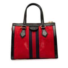 Small Suede Ophidia Satchel