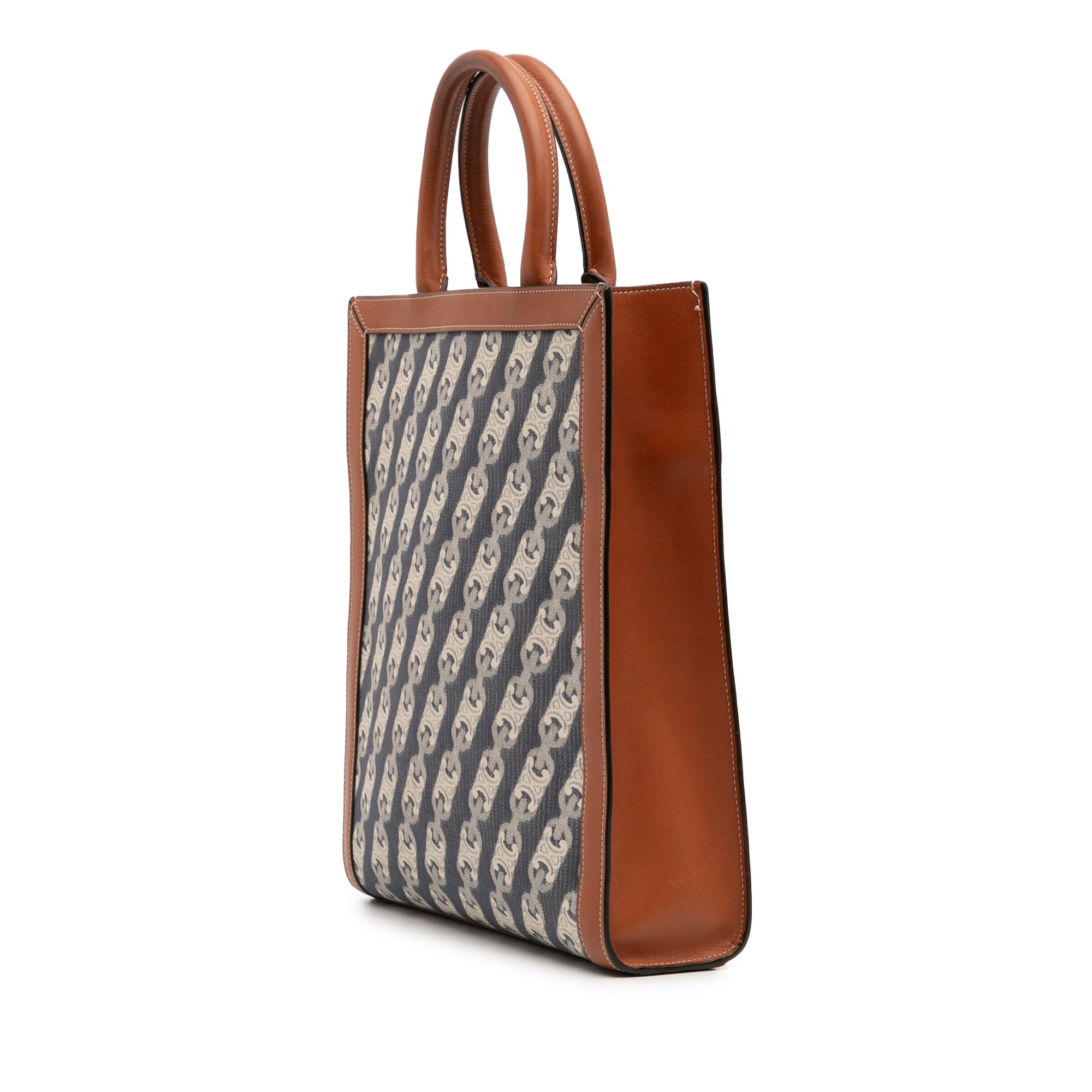 Small Triomphe Canvas Maillon Vertical Cabas Satchel