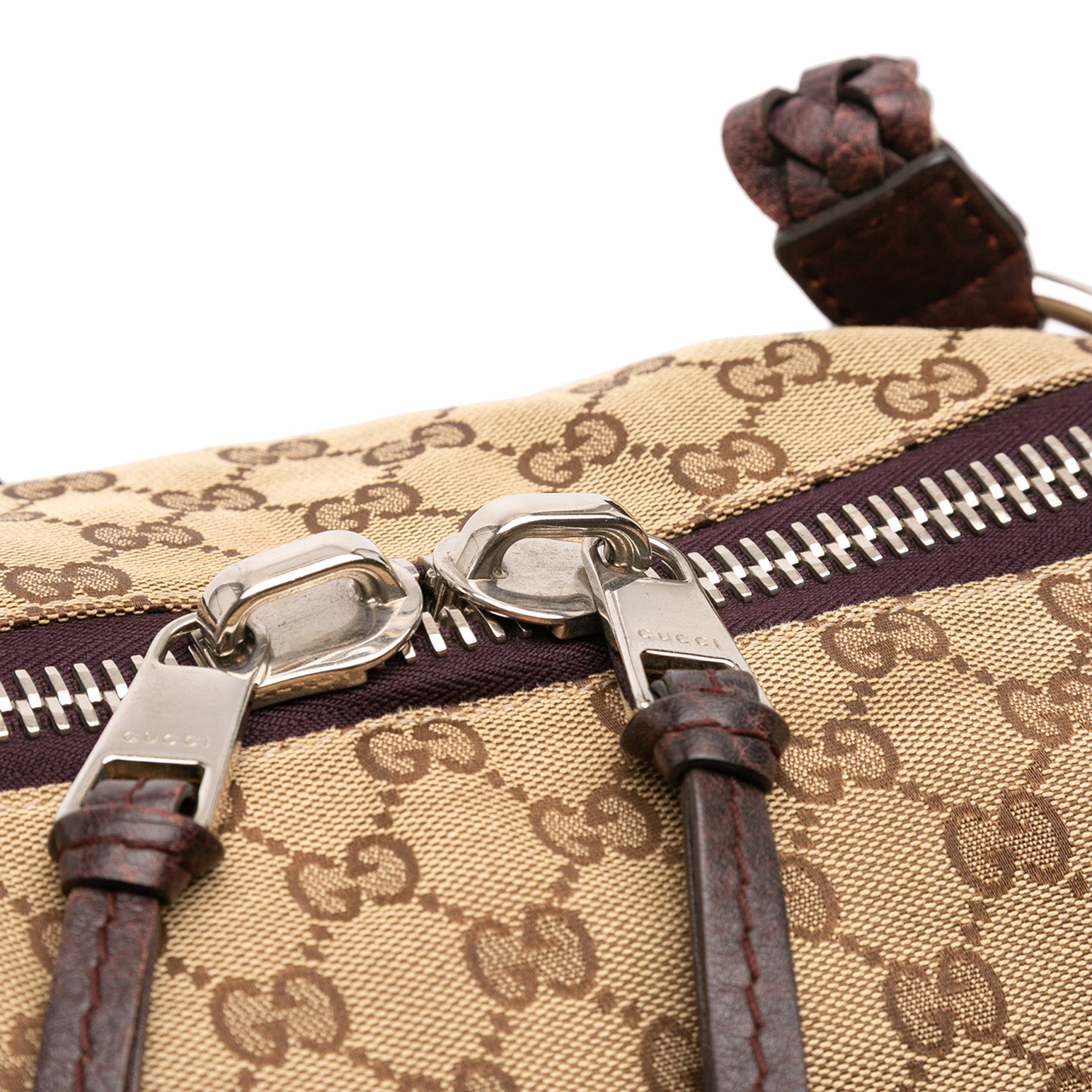 Medium GG Canvas Bamboo Bar Tote