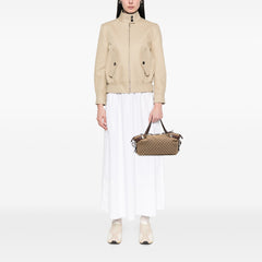 Medium GG Canvas Bamboo Bar Tote
