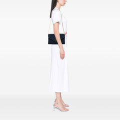Oblique Canvas Chain Shoulder Bag