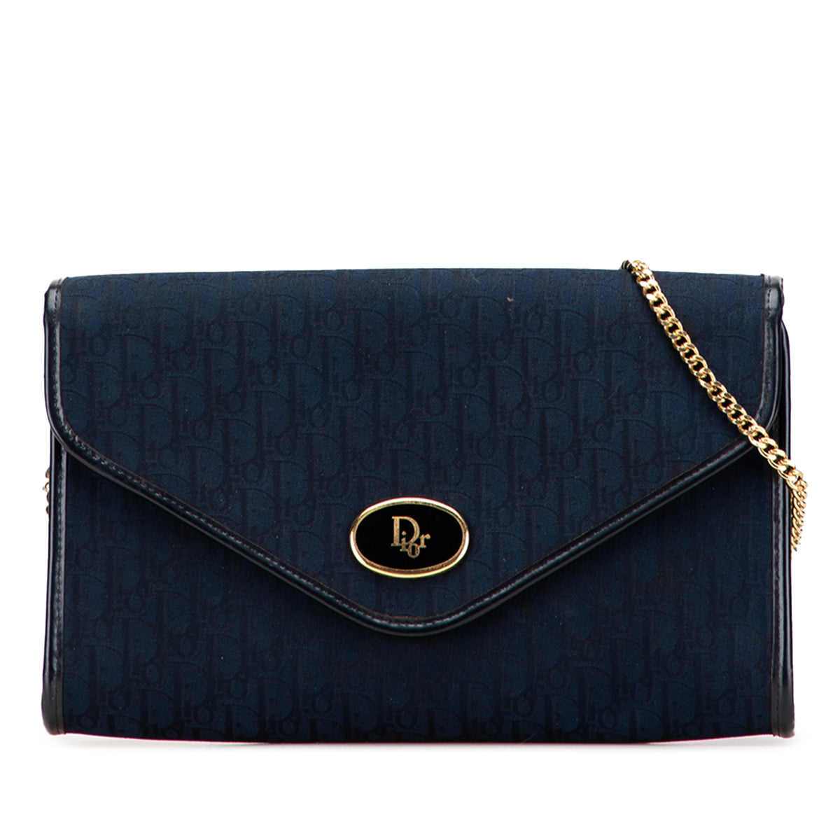 Oblique Canvas Chain Shoulder Bag
