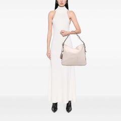 Medium Pebbled Calfskin Web Heritage Shoulder Bag