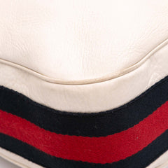 Medium Pebbled Calfskin Web Heritage Shoulder Bag
