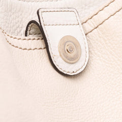 Medium Pebbled Calfskin Web Heritage Shoulder Bag
