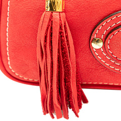 Leather Anagram Tassel Handbag