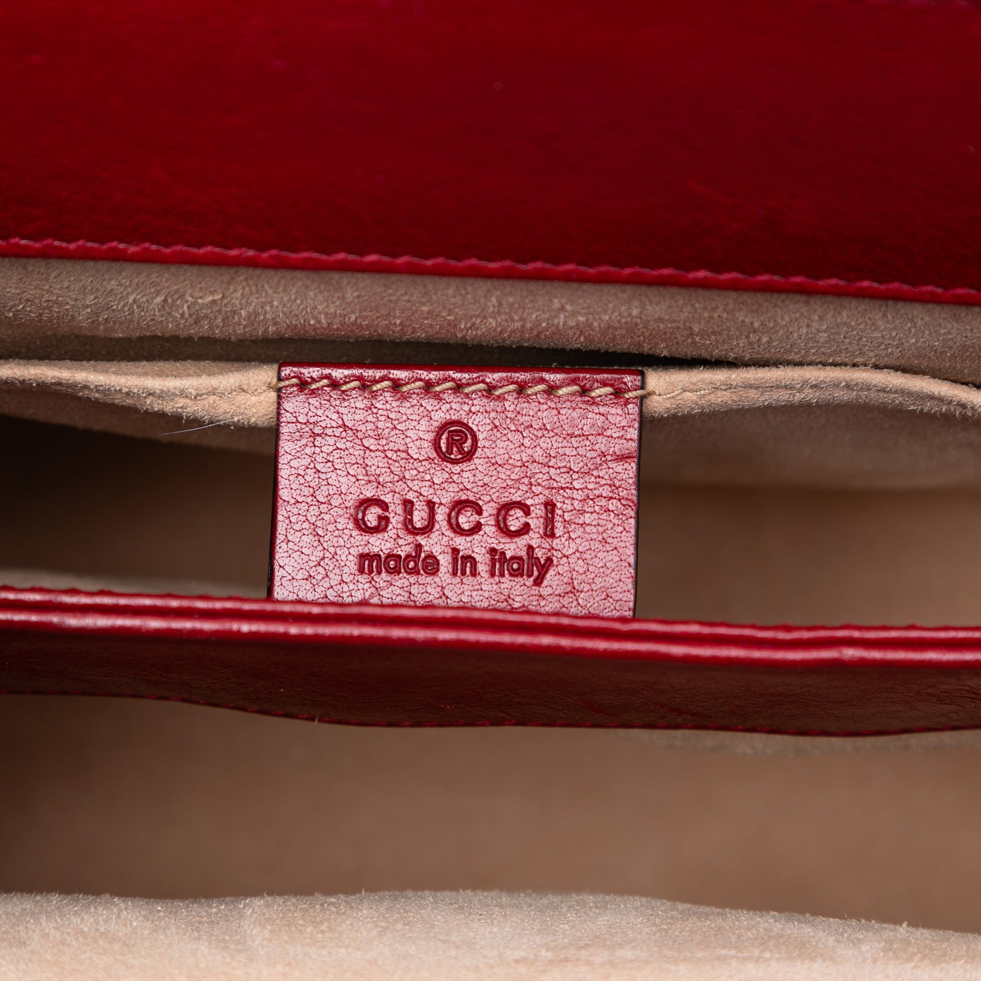 Small Suede Ophidia Chain Crossbody