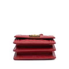 Quilted Caviar North South Boy Flap