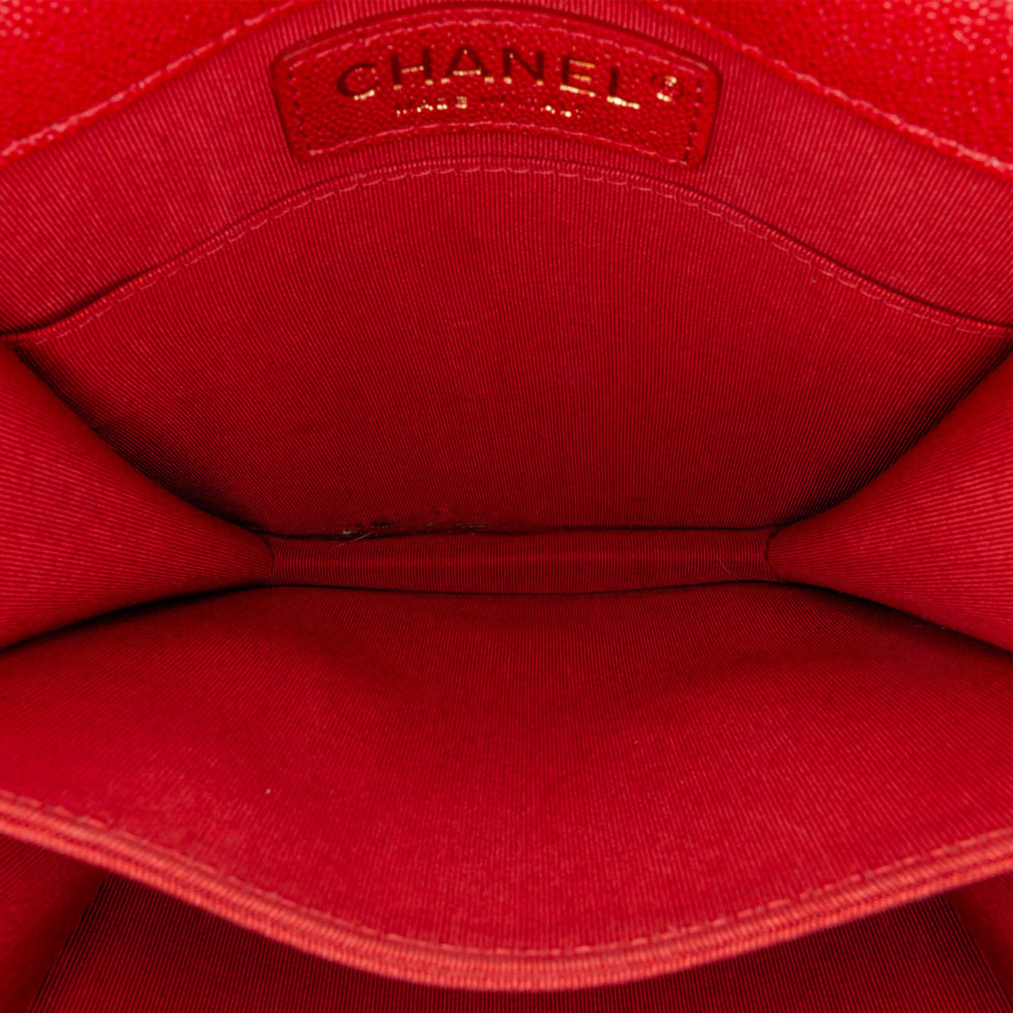 Quilted Caviar North South Boy Flap