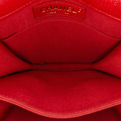Quilted Caviar North South Boy Flap