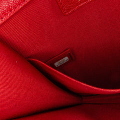 Quilted Caviar North South Boy Flap