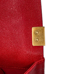 Quilted Caviar North South Boy Flap