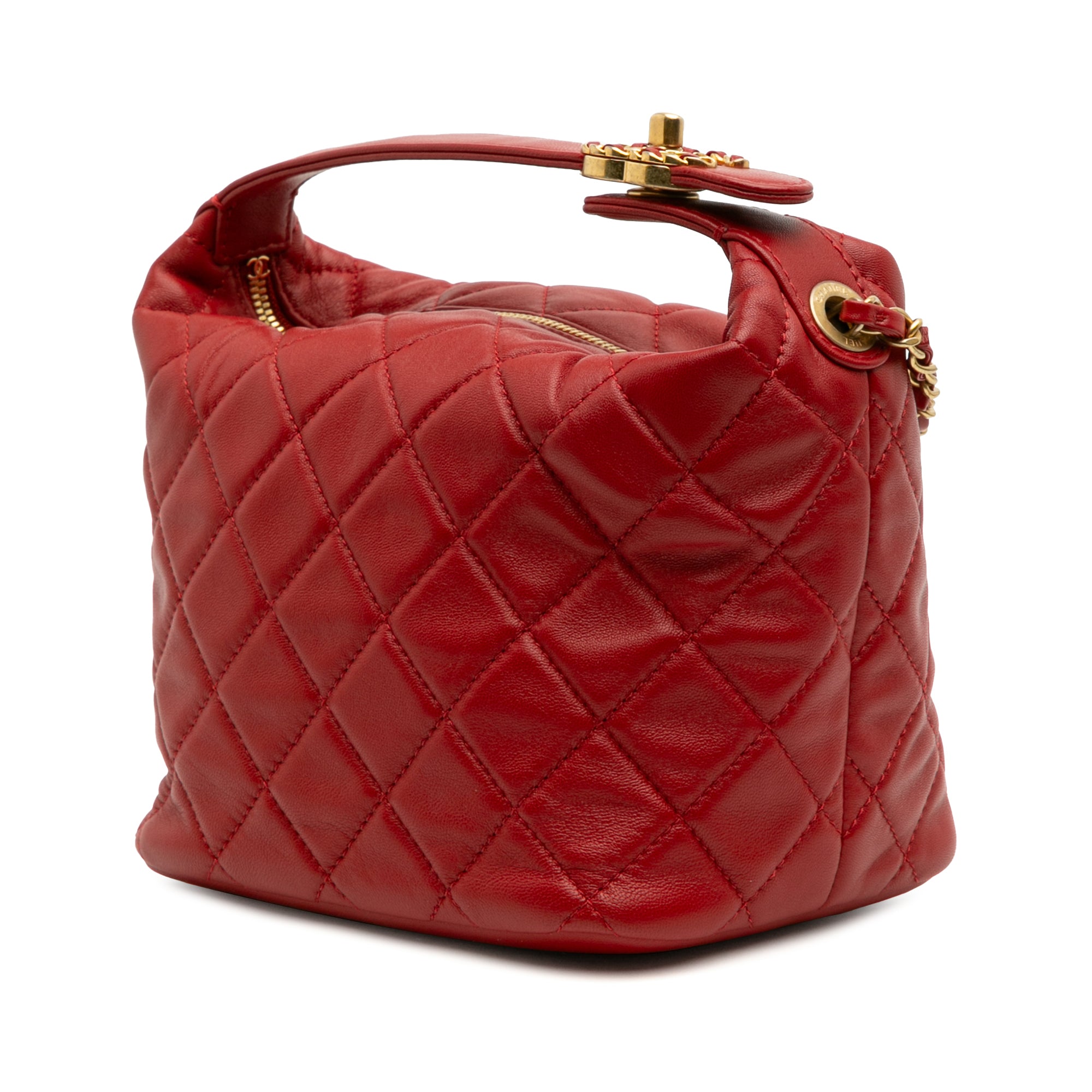 Small Quilted Lambskin Perfect Meeting Hobo