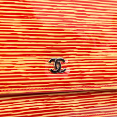Patent Striped Wallet On Chain