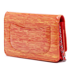 Patent Striped Wallet On Chain