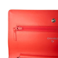 Patent Striped Wallet On Chain