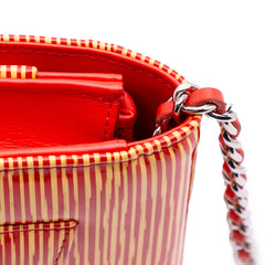 Patent Striped Wallet On Chain