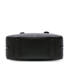 Small Visetos Coated Canvas Half Moon Satchel