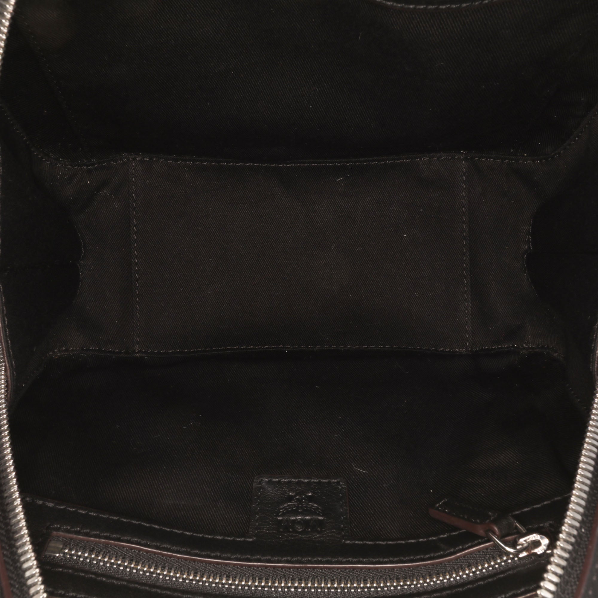 Small Visetos Coated Canvas Half Moon Satchel