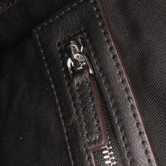 Small Visetos Coated Canvas Half Moon Satchel