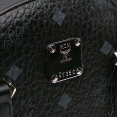 Small Visetos Coated Canvas Half Moon Satchel