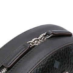 Small Visetos Coated Canvas Half Moon Satchel