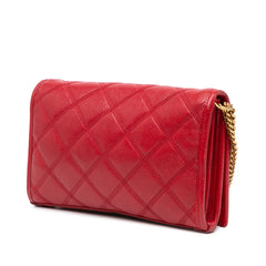 Quilted Lambskin Becky Wallet on Chain