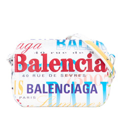 S Calfskin Logo Print Everyday Camera Bag