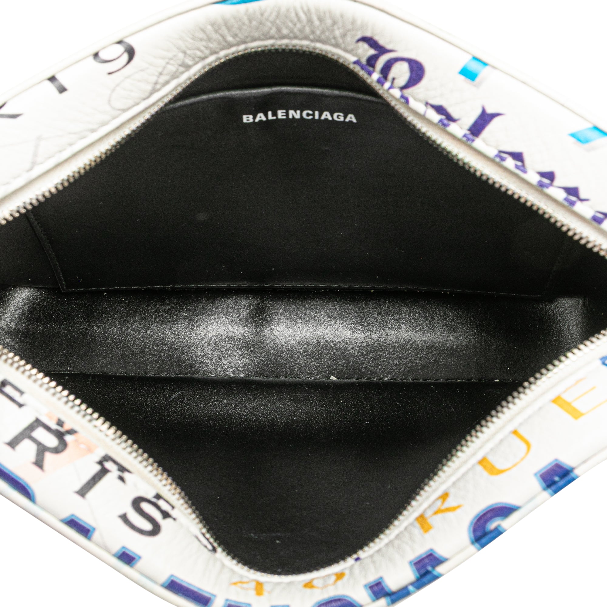 S Calfskin Logo Print Everyday Camera Bag
