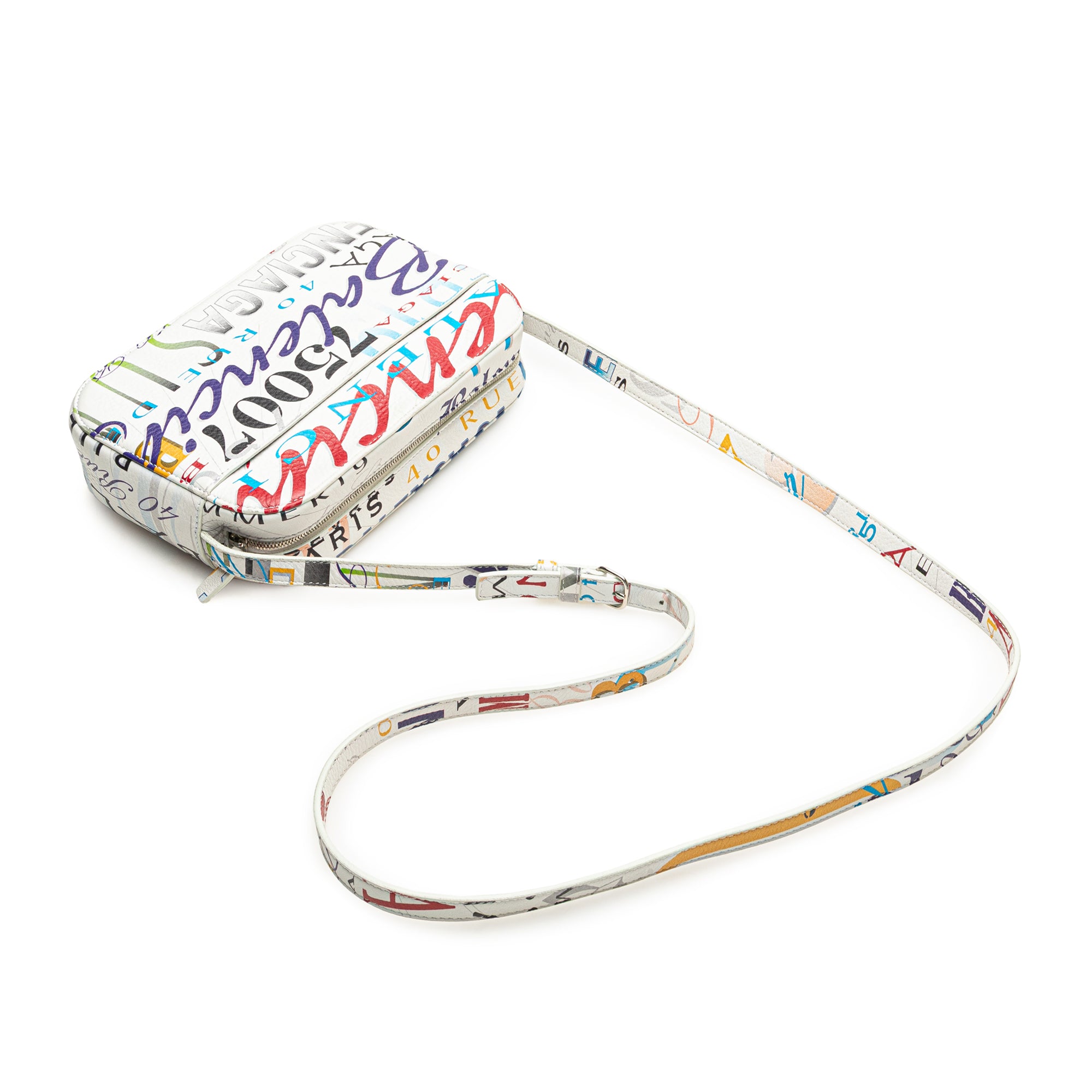S Calfskin Logo Print Everyday Camera Bag