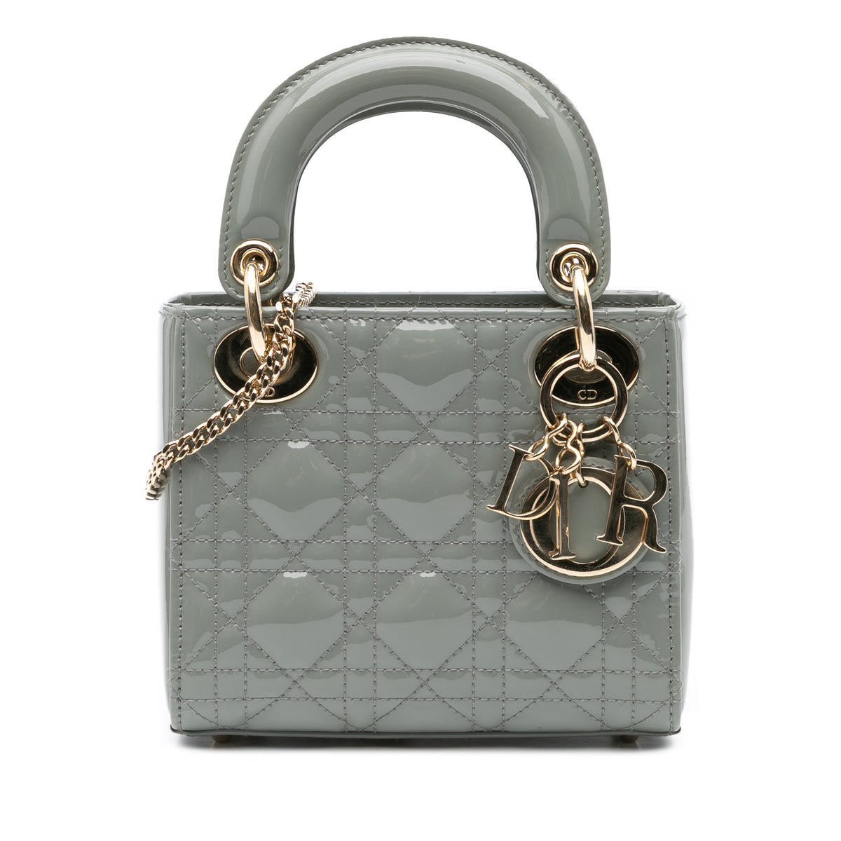 Mini Patent Cannage Lady Dior