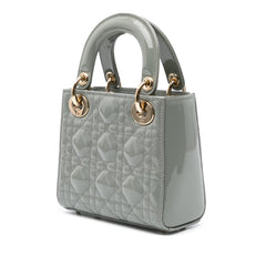 Mini Patent Cannage Lady Dior