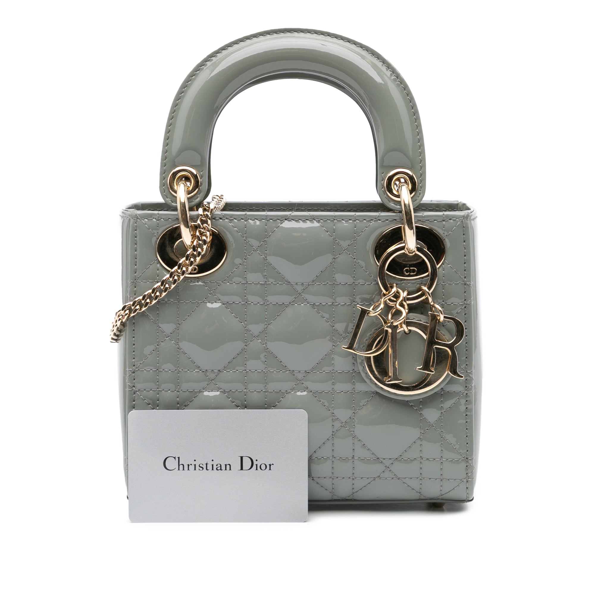 Mini Patent Cannage Lady Dior