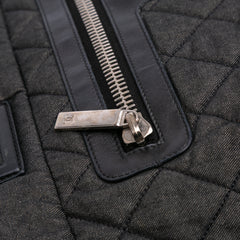 Large Quilted Denim Coco Cocoon Tote