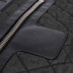 Large Quilted Denim Coco Cocoon Tote