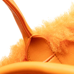 Small Shearling Intrecciato Arco Tote