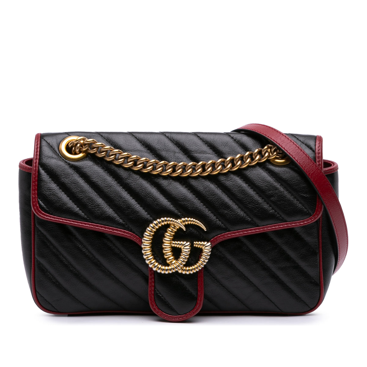 Small GG Marmont Matelasse Leather Torchon Flap Crossbody