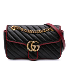 Small GG Marmont Matelasse Leather Torchon Flap Crossbody