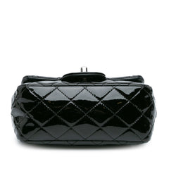 Mini Square Classic Patent Single Flap