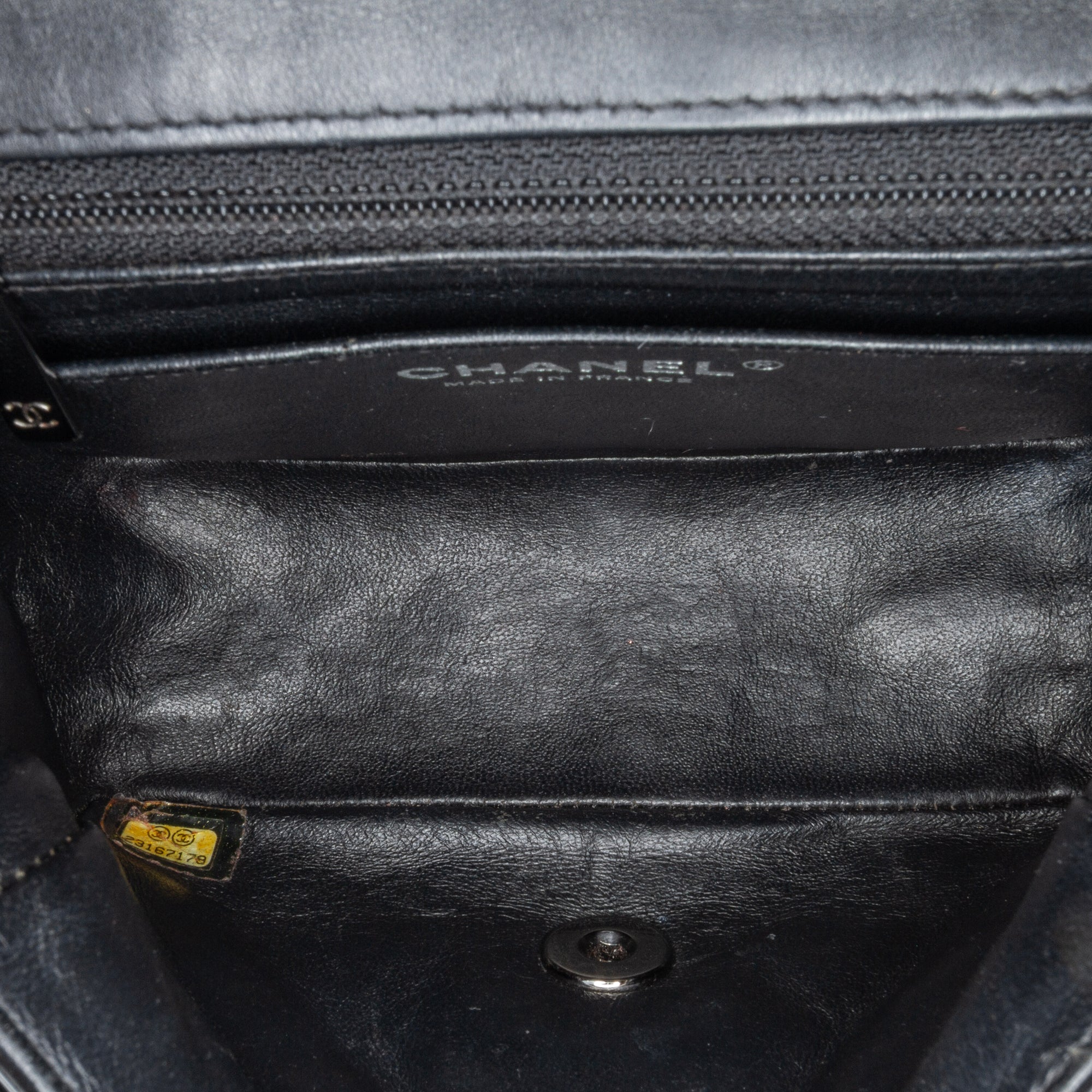 Mini Square Classic Patent Single Flap