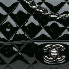Mini Square Classic Patent Single Flap