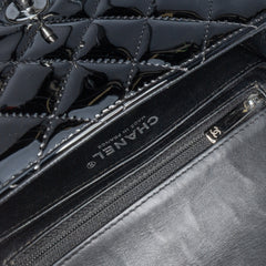 Mini Square Classic Patent Single Flap