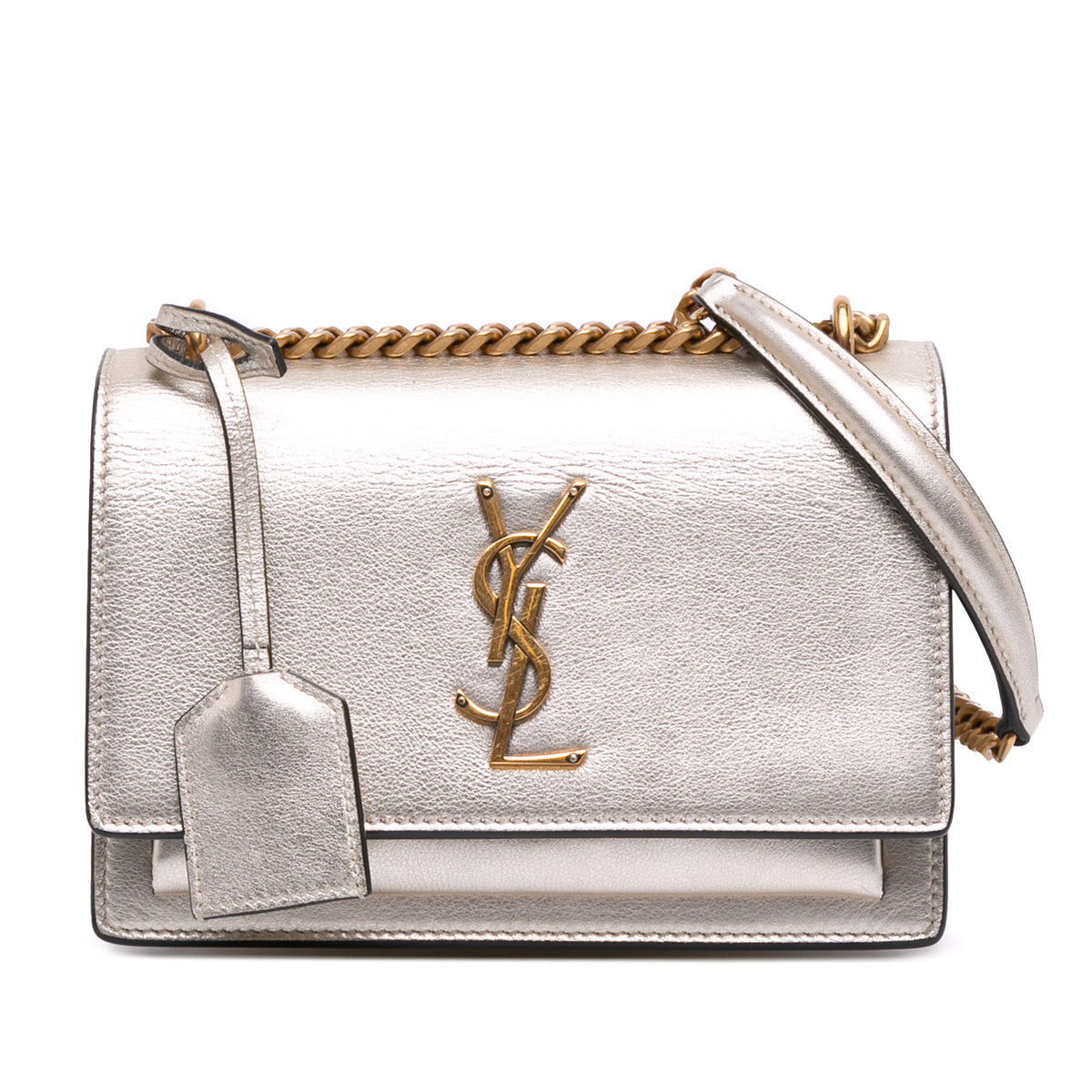 Small Metallic Calfskin Monogram Sunset Crossbody