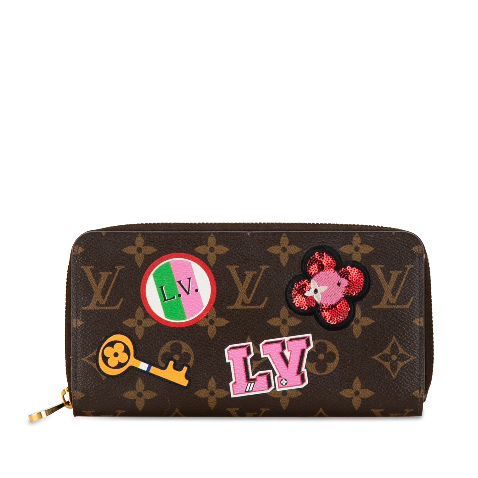 Monogram Patches Zippy Long Wallet