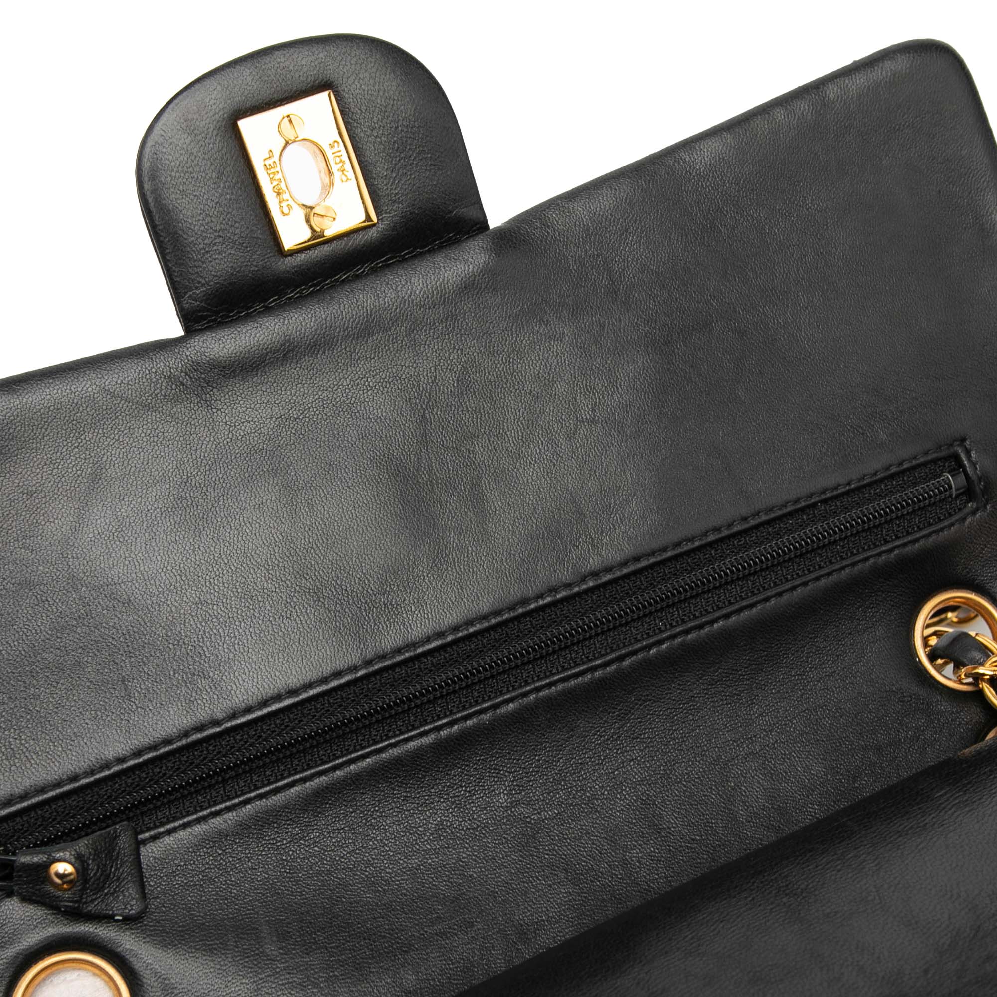 Medium Classic Lambskin Double Flap