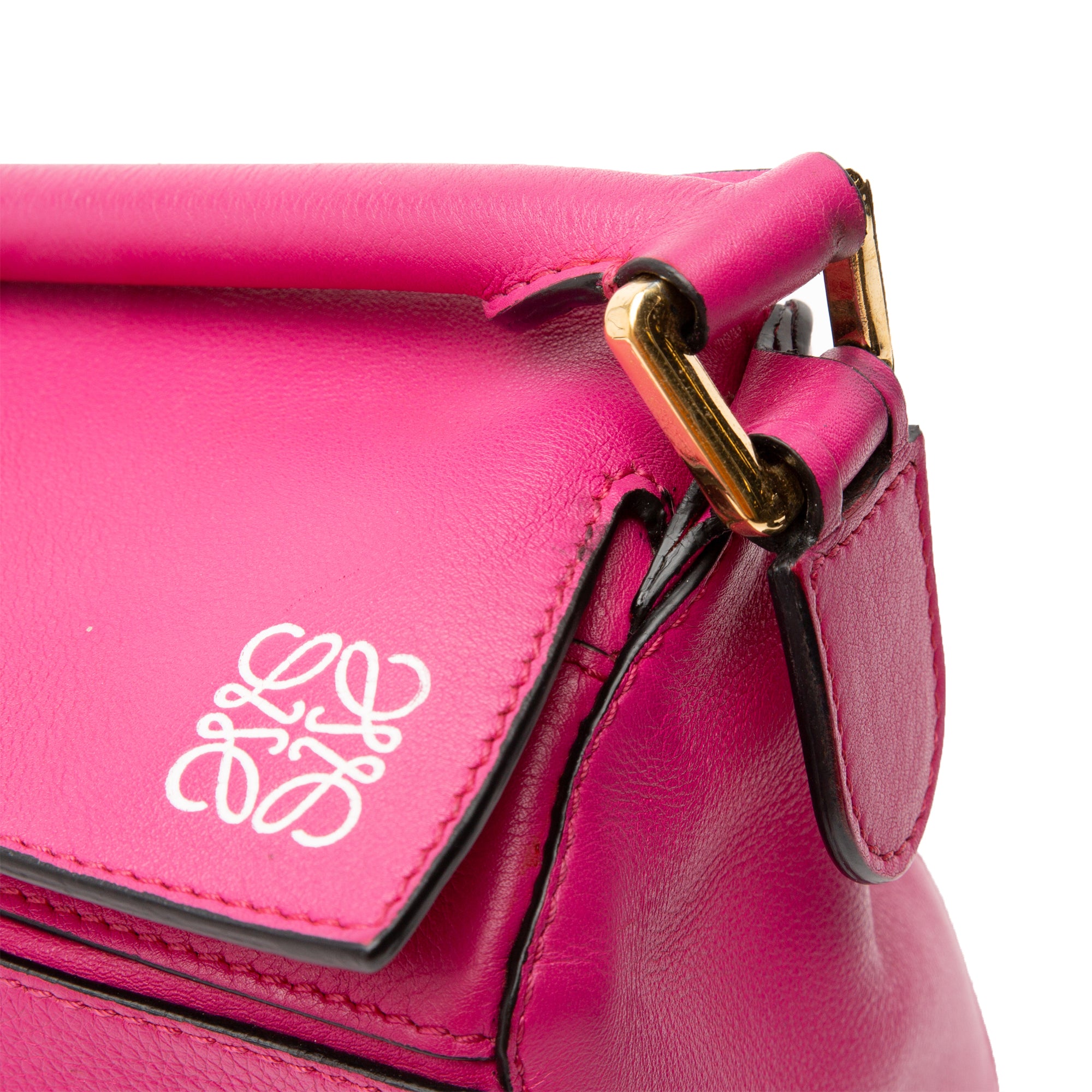 Small Calfskin Puzzle Satchel
