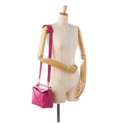 Small Calfskin Puzzle Satchel